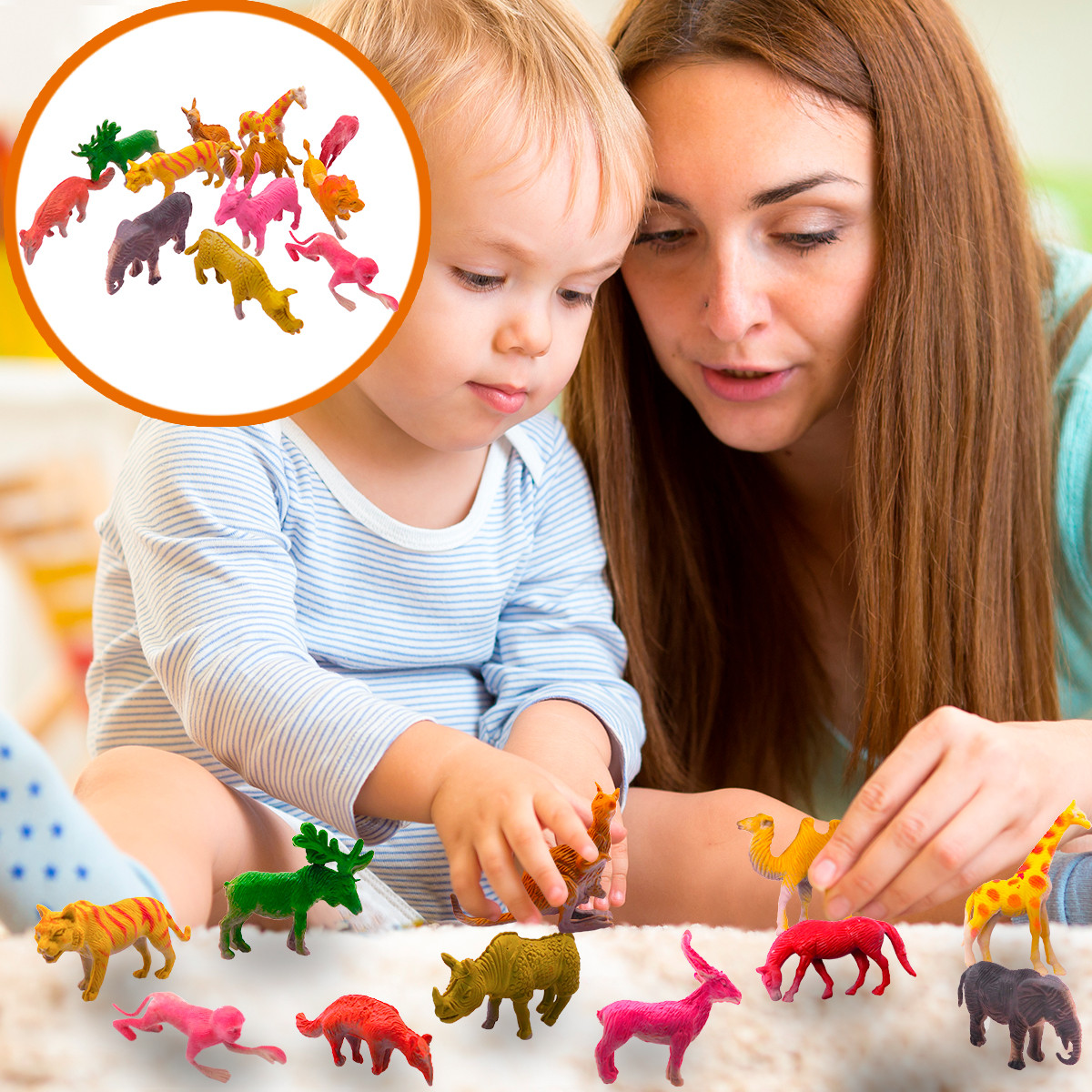 Miniatura 7 de Set Animales Salvajes X12 GM1911-125